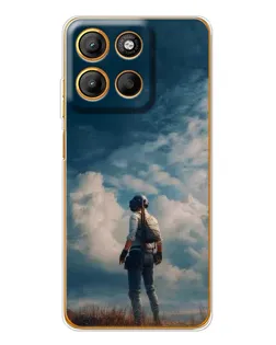 Чехол для Motorola Edge 60 Fusion с картинкой «Герой PUBG на скале» Чехол для Motorola Edge 60 Fusion с картинкой «Герой PUBG на скале»