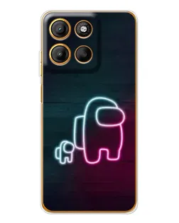 Чехол для Motorola Edge 60 Fusion с картинкой «Among Us неон-арт» Чехол для Motorola Edge 60 Fusion с картинкой «Among Us неон-арт»