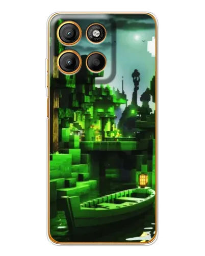 Чехол для Motorola Edge 60 Fusion с картинкой «Minecraft лесной пейзаж» Чехол для Motorola Edge 60 Fusion с картинкой «Minecraft лесной пейзаж»