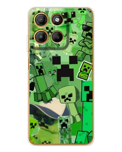 Чехол для Motorola Edge 60 Fusion с картинкой «Криперы Minecraft» Чехол для Motorola Edge 60 Fusion с картинкой «Криперы Minecraft»