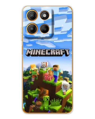 Чехол для Motorola Edge 60 Fusion с картинкой «Minecraft классический мир» Чехол для Motorola Edge 60 Fusion с картинкой «Minecraft классический мир»