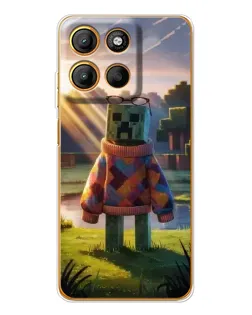 Чехол для Motorola Edge 60 Fusion с картинкой «Крипер в свитере» Чехол для Motorola Edge 60 Fusion с картинкой «Крипер в свитере»