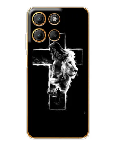 Чохол для Motorola Edge 60 Fusion з картинкою «Сяючий хрест Jesus» Чохол для Motorola Edge 60 Fusion з картинкою «Сяючий хрест Jesus»