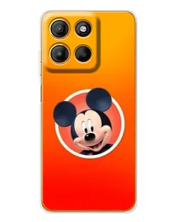 Чехол для Motorola Edge 60 Fusion с картинкой «Mickey в круге»