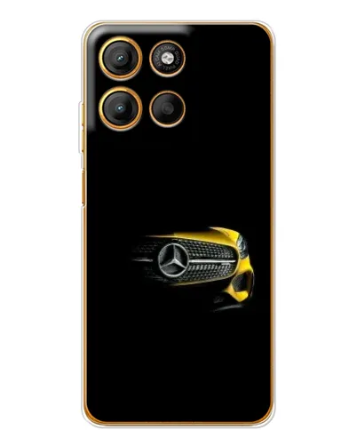 Чехол для Motorola Edge 60 Fusion с картинкой «Mercedes — ретро стиль»