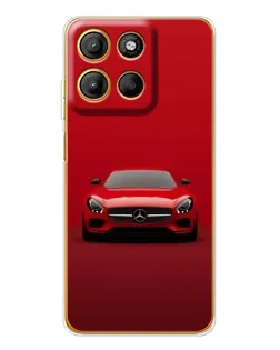 Чехол для Motorola Edge 60 Fusion с картинкой «Красный Mercedes AMG»