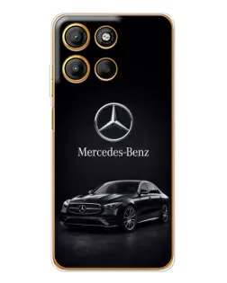 Чехол для Motorola Edge 60 Fusion с картинкой «Mercedes — решетка радиатора»