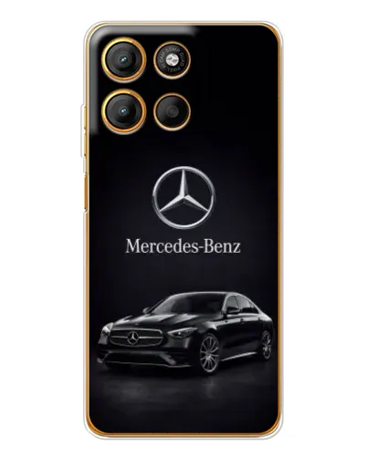 Чехол для Motorola Edge 60 Fusion с картинкой «Mercedes — решетка радиатора»
