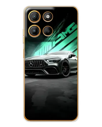 Чехол для Motorola Edge 60 Fusion с картинкой «Темный Mercedes AMG»