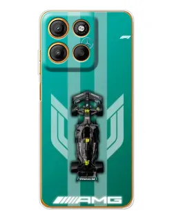 Чехол для Motorola Edge 60 Fusion с картинкой «Mercedes AMG Petronas»