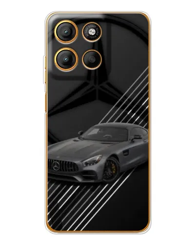 Чехол для Motorola Edge 60 Fusion с картинкой «Mercedes AMG — графика»