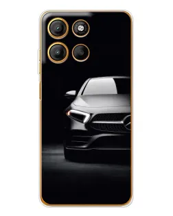 Чехол для Motorola Edge 60 Fusion с картинкой «Свет фар Mercedes»