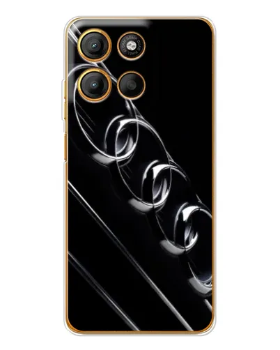 Чехол для Motorola Edge 60 Fusion с картинкой «Audi — абстрактные кольца»