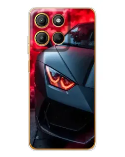 Чехол для Motorola Edge 60 Fusion с картинкой «Lamborghini красное сияние»