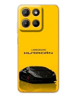 Чехол для Motorola Edge 60 Fusion с картинкой «Lamborghini Huracan черный»