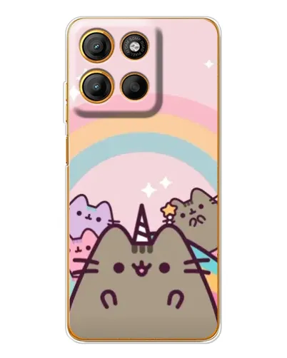 Чехол для Motorola Edge 60 Fusion с картинкой «Единорог Pusheen» Чехол для Motorola Edge 60 Fusion с картинкой «Единорог Pusheen»