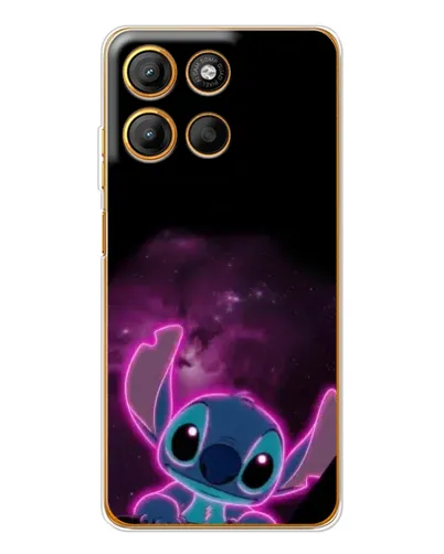 Чехол для Motorola Edge 60 Fusion с картинкой «Неоновый Stitch» Чехол для Motorola Edge 60 Fusion с картинкой «Неоновый Stitch»
