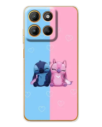 Чехол для Motorola Edge 60 Fusion с картинкой «Stitch и Angel Love» Чехол для Motorola Edge 60 Fusion с картинкой «Stitch и Angel Love»