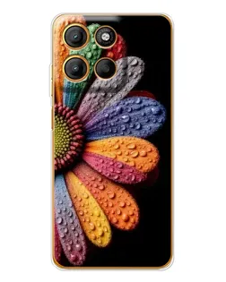 Чехол для Motorola Edge 60 Fusion с картинкой «Радужный цветок»