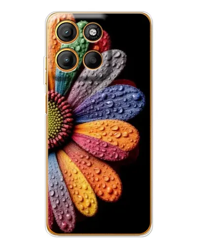 Чехол для Motorola Edge 60 Fusion с картинкой «Радужный цветок» Чехол для Motorola Edge 60 Fusion с картинкой «Радужный цветок»