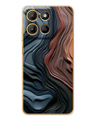 Чехол для Motorola Edge 60 Fusion с картинкой «Цветные волны каньона»