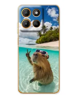 Чехол для Motorola Edge 60 Fusion с картинкой «Капибара на море» Чехол для Motorola Edge 60 Fusion с картинкой «Капибара на море»