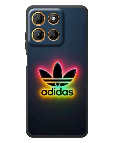 Чехол для Motorola Edge 60 Neo с картинкой «Неоновый Adidas»