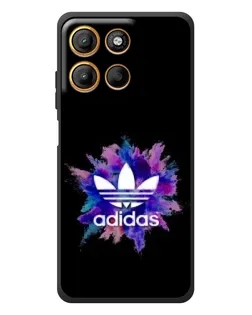 Чехол для Motorola Edge 60 Neo с картинкой «Взрыв красок Adidas»