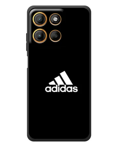 Чехол для Motorola Edge 60 Neo с картинкой «Черная классика Adidas»