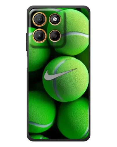Чехол для Motorola Edge 60 Neo с картинкой «Теннисные мячи Найк»