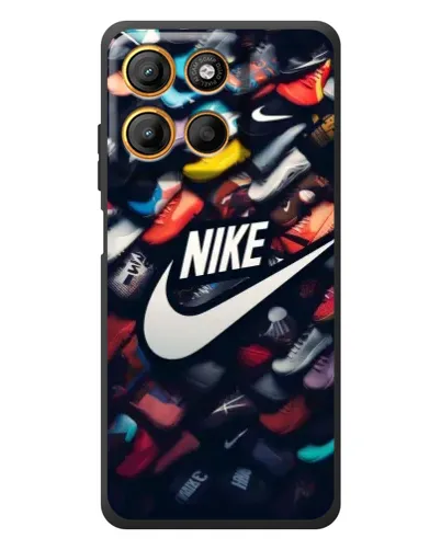 Чехол для Motorola Edge 60 Neo с картинкой «Коллекция кроссовок Nike»