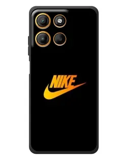 Чехол для Motorola Edge 60 Neo с картинкой «Золотой логотип Nike»
