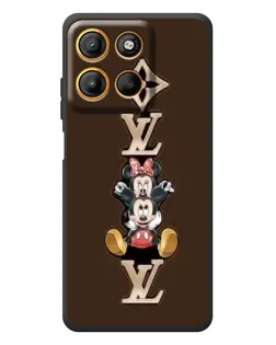 Чехол для Motorola Edge 60 Neo с картинкой «LV и Микки Маус»