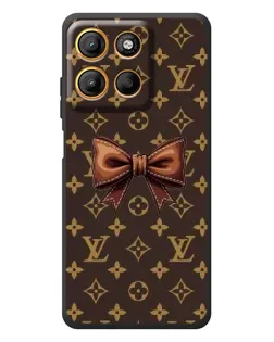 Чехол для Motorola Edge 60 Neo с картинкой «LV с бантом»
