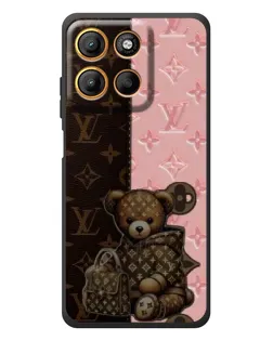 Чехол для Motorola Edge 60 Neo с картинкой «Мишка в стиле LV»
