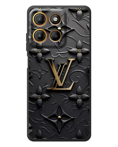 Чехол для Motorola Edge 60 Neo с картинкой «Кожаная текстура LV»