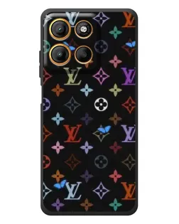 Чехол для Motorola Edge 60 Neo с картинкой «Цветная монограмма LV»