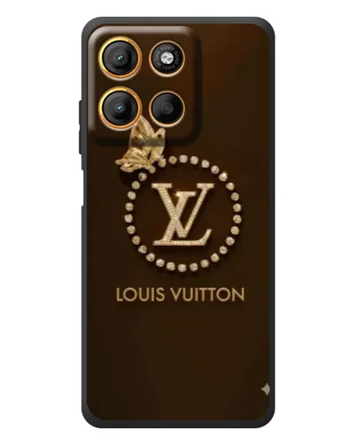 Чехол для Motorola Edge 60 Neo с картинкой «LV — золотая печать»