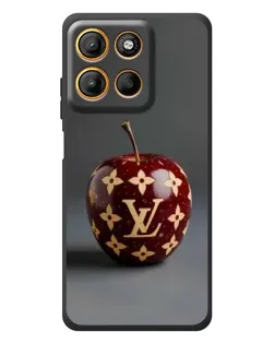 Чехол для Motorola Edge 60 Neo с картинкой «Красное яблоко LV»