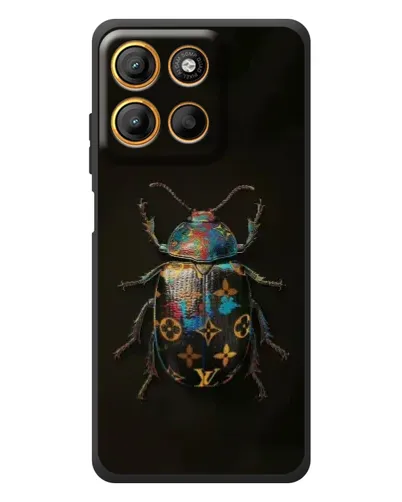 Чехол для Motorola Edge 60 Neo с картинкой «LV — мраморный принт»