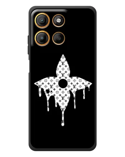 Чехол для Motorola Edge 60 Neo с картинкой «Цветочная монограмма»