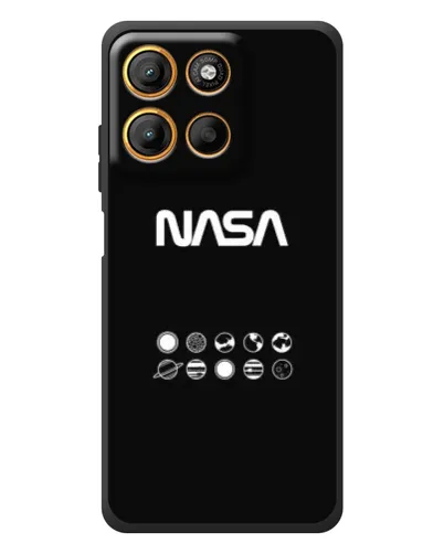 Чехол для Motorola Edge 60 Neo с картинкой «NASA — технический принт» Чехол для Motorola Edge 60 Neo с картинкой «NASA — технический принт»