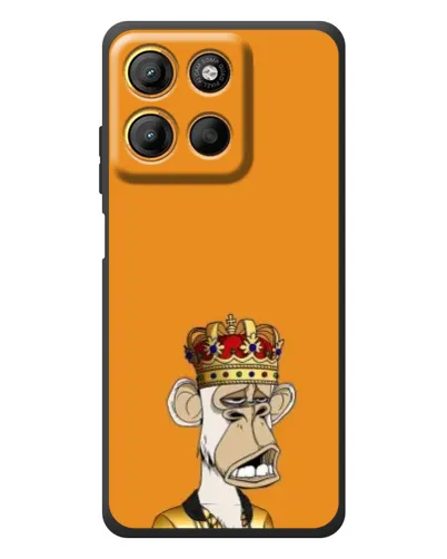 Чехол для Motorola Edge 60 Neo с картинкой «Золотая обезьяна Bored Ape»