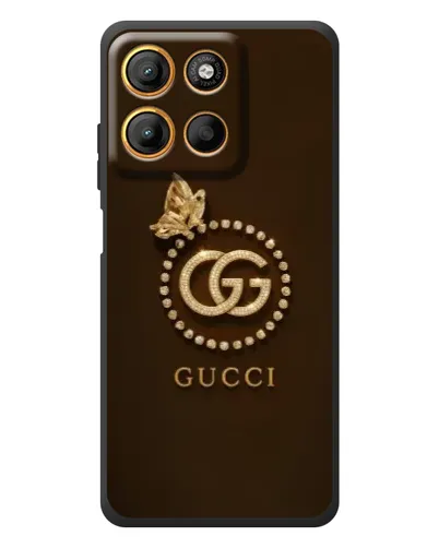 Чехол для Motorola Edge 60 Neo с картинкой «Gucci — золотая бабочка» Чехол для Motorola Edge 60 Neo с картинкой «Gucci — золотая бабочка»
