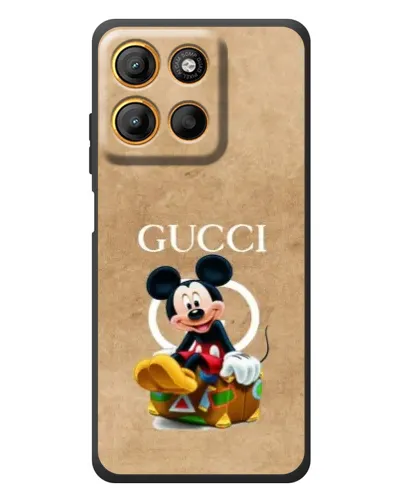 Чехол для Motorola Edge 60 Neo с картинкой «Микки Маус Gucci — крафт» Чехол для Motorola Edge 60 Neo с картинкой «Микки Маус Gucci — крафт»
