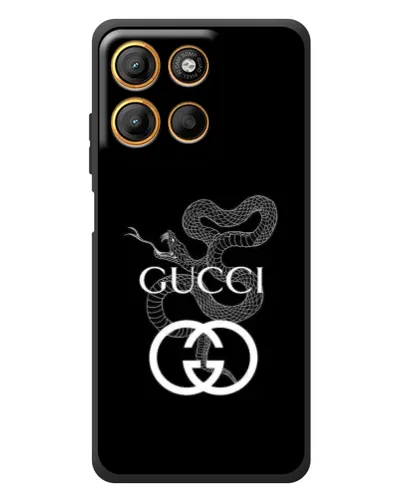 Чехол для Motorola Edge 60 Neo с картинкой «Gucci — серебряная змея» Чехол для Motorola Edge 60 Neo с картинкой «Gucci — серебряная змея»