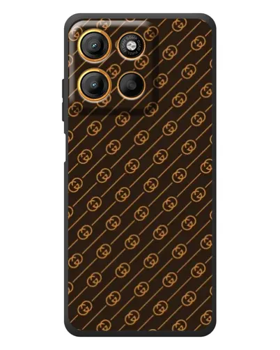 Чехол для Motorola Edge 60 Neo с картинкой «Gucci — золотые диагонали» Чехол для Motorola Edge 60 Neo с картинкой «Gucci — золотые диагонали»