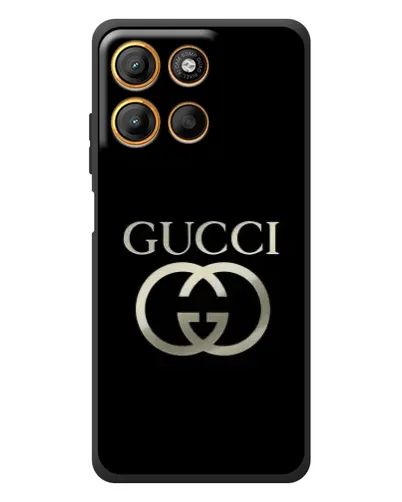 Чехол для Motorola Edge 60 Neo с картинкой «Gucci — золото на черном» Чехол для Motorola Edge 60 Neo с картинкой «Gucci — золото на черном»