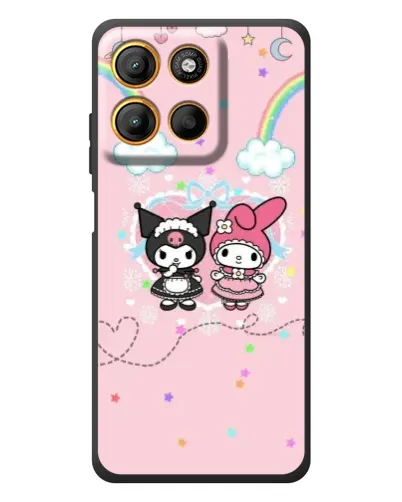 Чехол для Motorola Edge 60 Neo с картинкой «My Melody и Kuromi»