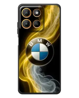 Чехол для Motorola Edge 60 Neo с картинкой «Золотистый дым BMW»